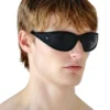 0dl3002 Occhiali da sole rettangolari in acetato