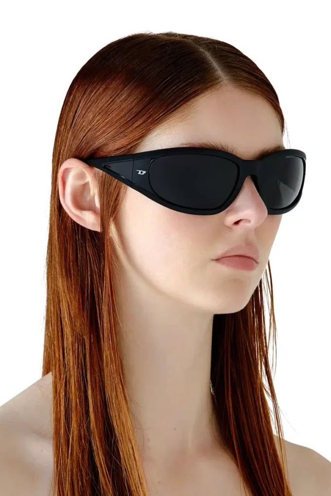 0dl3002 Occhiali da sole rettangolari in acetato