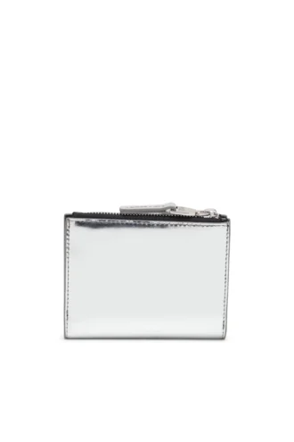 1DR bi-fold zip ii Portafoglio in pelle a doppia piega con logo Oval D