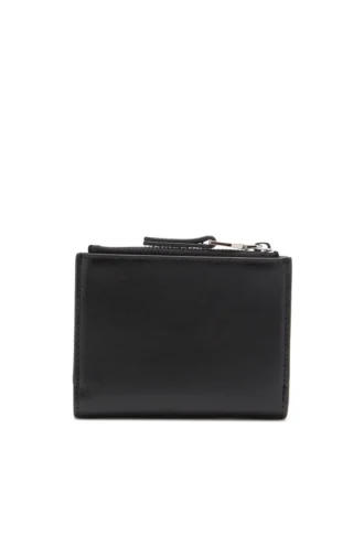 1DR bi-fold zip ii Portafoglio piccolo in pelle con placca con logo