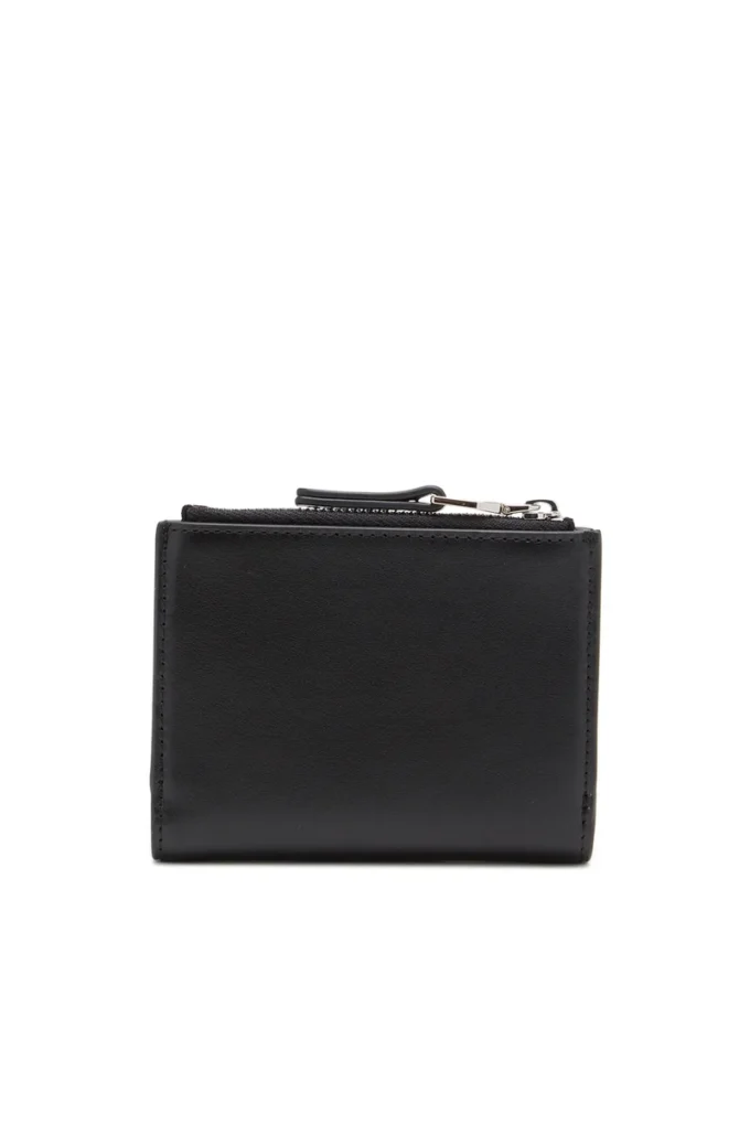 1DR bi-fold zip ii Portafoglio piccolo in pelle con placca con logo 1DR bi-fold zip ii Portafoglio piccolo in pelle con placca con logo