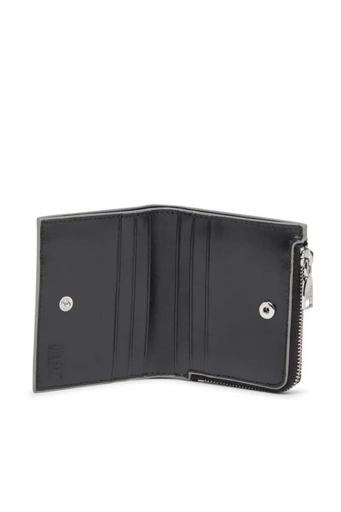 1DR bi fold zip l Portacarte pieghevole in pelle a specchio 1DR bi fold zip l Portacarte pieghevole in pelle a specchio