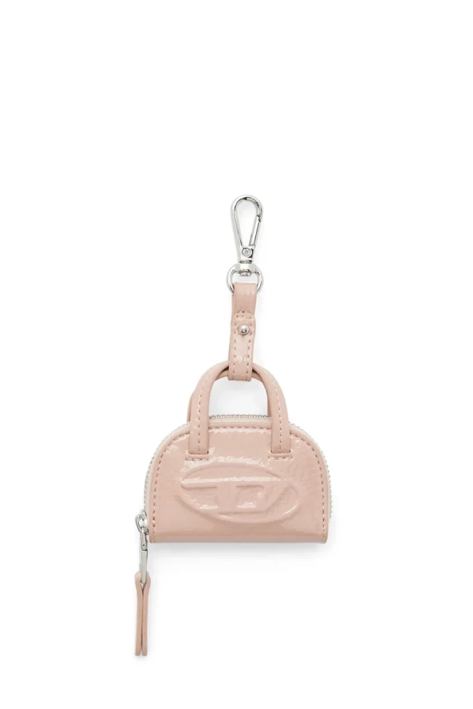1DR dome charms Ciondolo per borsa in naplak lucido e stropicciato
