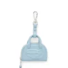 1DR dome charms Ciondolo per borsa in naplak lucido e stropicciato