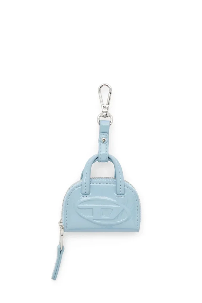 1DR dome charms Ciondolo per borsa in naplak lucido e stropicciato