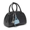 1DR dome charms Ciondolo per borsa in naplak lucido e stropicciato