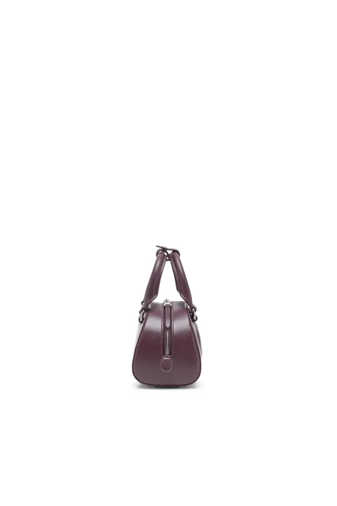 1dr dome crossbody Borsa bowling 1DR Dome-Mini in pelle bordeaux
