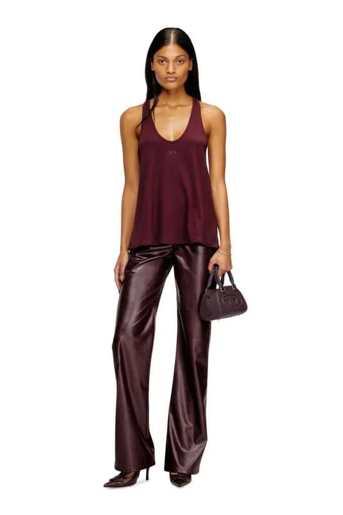 1dr dome crossbody Borsa bowling 1DR Dome-Mini in pelle bordeaux