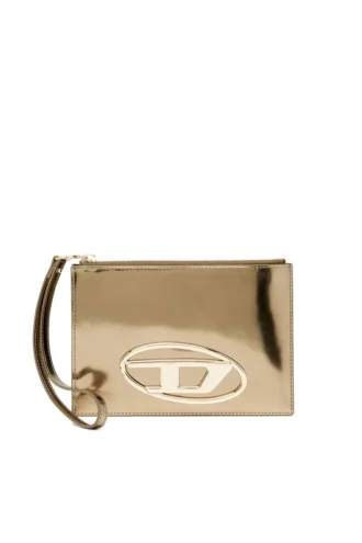 1DR pouch iii Pochette con zip in pelle a specchio
