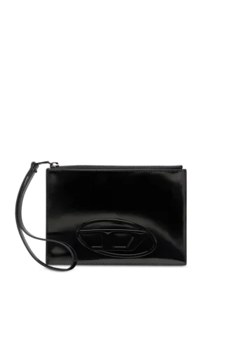 1DR pouch iii Pochette con zip in pelle a specchio