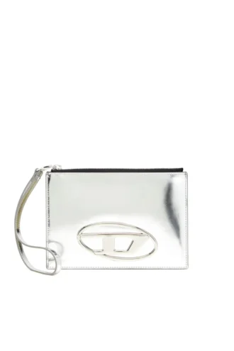 1DR pouch iii Pochette con zip in pelle a specchio