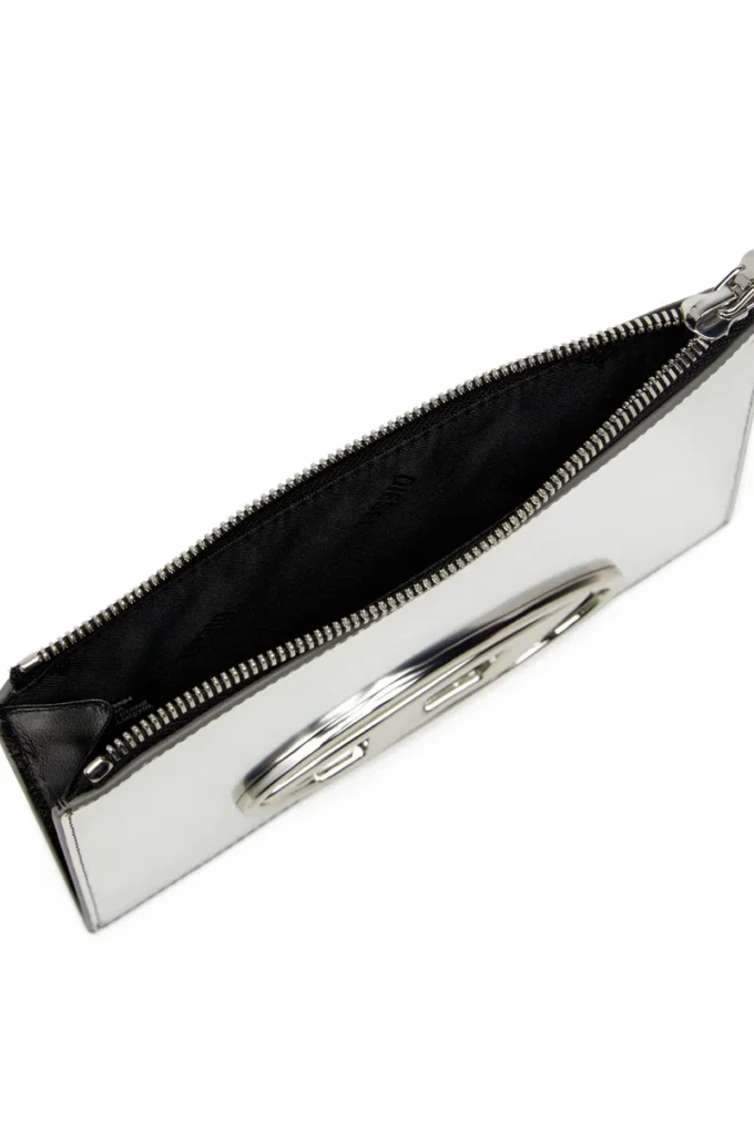 1DR pouch iii Pochette con zip in pelle a specchio