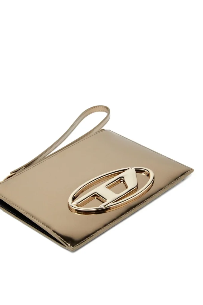 1DR pouch iii Pochette con zip in pelle a specchio