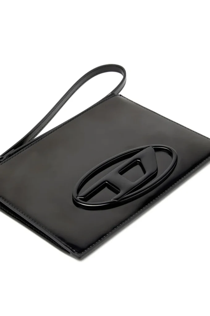 1DR pouch iii Pochette con zip in pelle a specchio