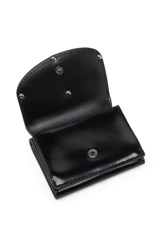 1DR tri fold coin xs ii Portafoglio a tre ante in pelle a specchio 1DR tri fold coin xs ii Portafoglio a tre ante in pelle a specchio