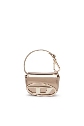 1DR xxs Ciondolo per borsa in pelle metallizzata