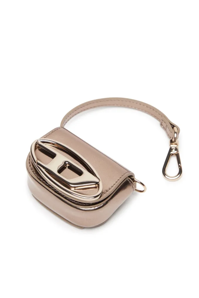 1DR xxs Ciondolo per borsa in pelle metallizzata 1DR xxs Ciondolo per borsa in pelle metallizzata