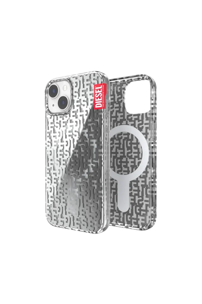 50297 Custodia stampata Custodia trasparente Monogram Magsafe per iPhone 14