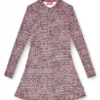 Abito in Lycra d-polyna con stampa bouclé