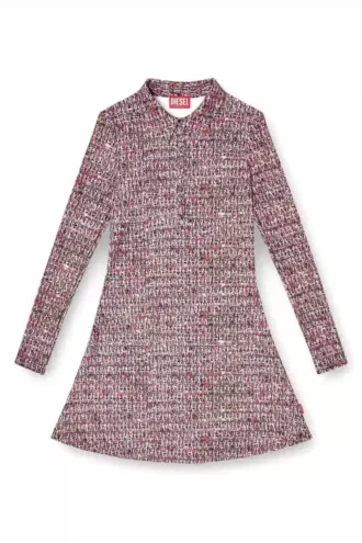 Abito in Lycra d-polyna con stampa bouclé