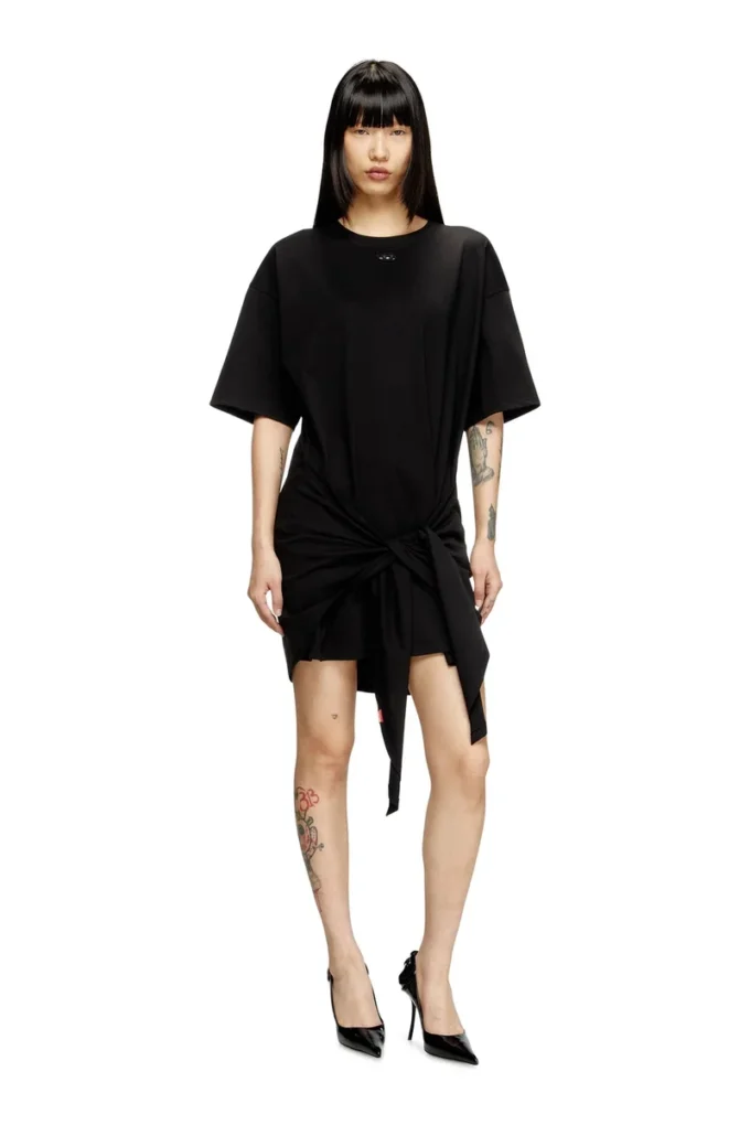 Abito T-shirt d-eivor con lacci sul davanti