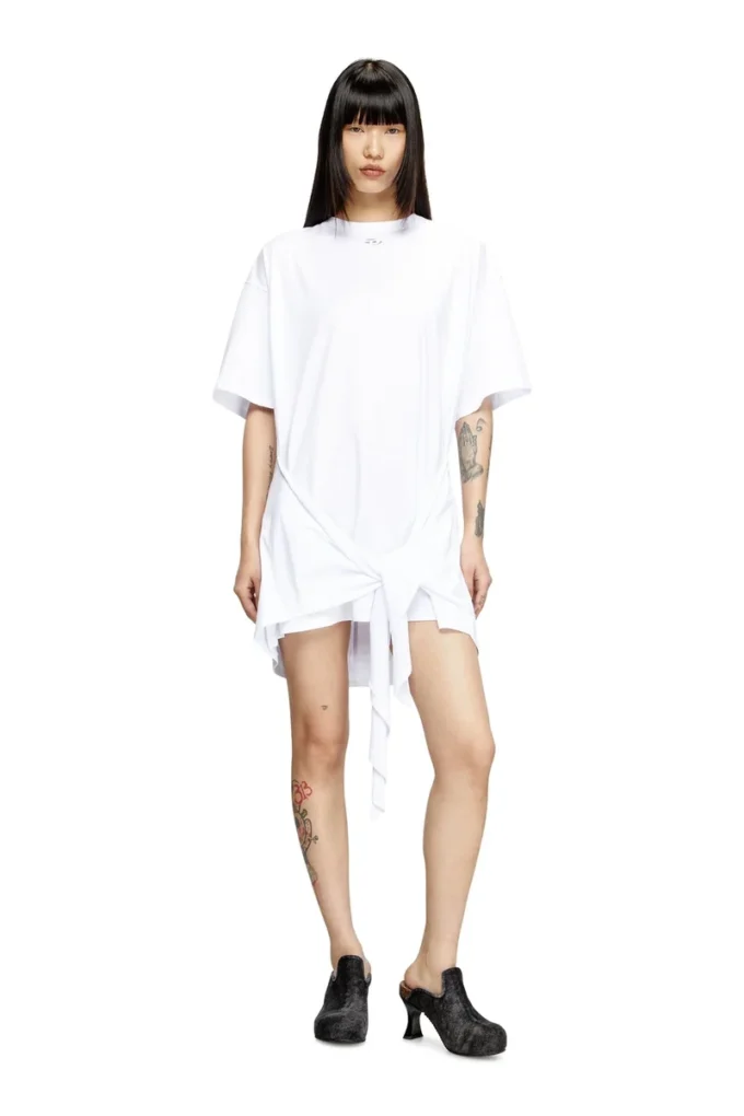 Abito T-shirt d-eivor con lacci sul davanti