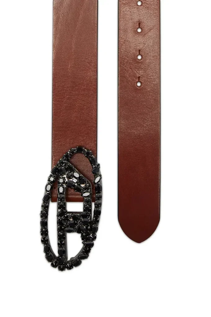 b-1dr 1DR Cintura in pelle pull-up da 4 cm con fibbia gioiello b-1dr 1DR Cintura in pelle pull-up da 4 cm con fibbia gioiello