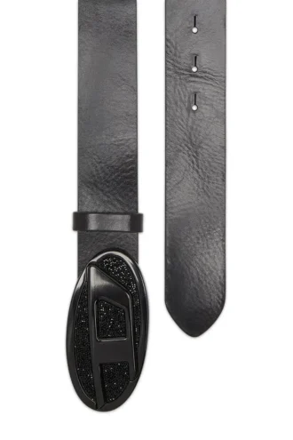 b-1dr 2.0 full rocks Cintura in pelle da 4 cm con fibbia ovale D con strass