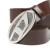 b-1dr 2.0 full rocks Cintura in pelle da 4 cm con fibbia ovale D con strass b-1dr 2.0 full rocks Cintura in pelle da 4 cm con fibbia ovale D con strass