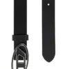 b-1dr Cintura in pelle 25 2,4 cm con fibbia smaltata
