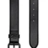 b-1dr cintura in pelle con fibbia ovale a D da 3,9 cm e placca con logo b-1dr cintura in pelle con fibbia ovale a D da 3,9 cm e placca con logo