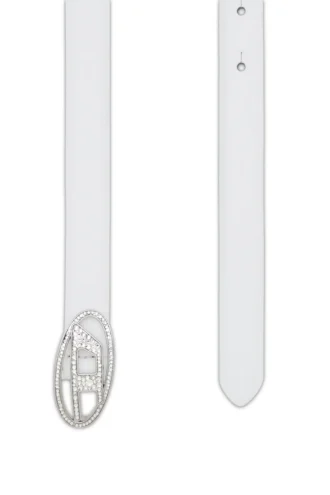 b-1dr strass 20 Cintura sottile in pelle da 1,9 cm con fibbia in cristallo