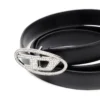 b-1dr strass 20 Cintura sottile in pelle da 1,9 cm con fibbia in cristallo b-1dr strass 20 Cintura sottile in pelle da 1,9 cm con fibbia in cristallo