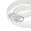 b-1dr strass 20 Cintura sottile in pelle da 1,9 cm con fibbia in cristallo b-1dr strass 20 Cintura sottile in pelle da 1,9 cm con fibbia in cristallo