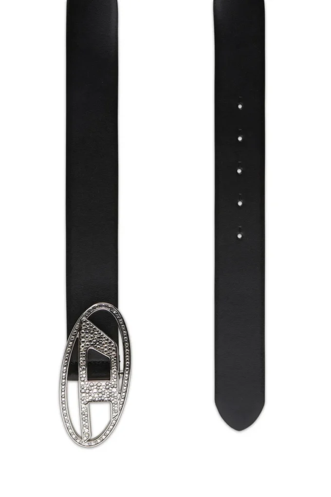 b-1dr strass 4cm Cintura in pelle con fibbia in cristallo b-1dr strass 4cm Cintura in pelle con fibbia in cristallo