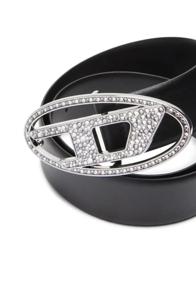 b-1dr strass 4cm Cintura in pelle con fibbia in cristallo b-1dr strass 4cm Cintura in pelle con fibbia in cristallo