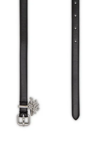 b-charm-loop Cintura in pelle nappa da 1,4 cm con charms con logo