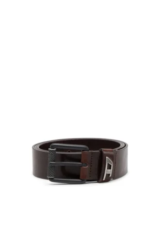 b-dave ii Cintura in pelle lucida da 3,5 cm con passante con logo