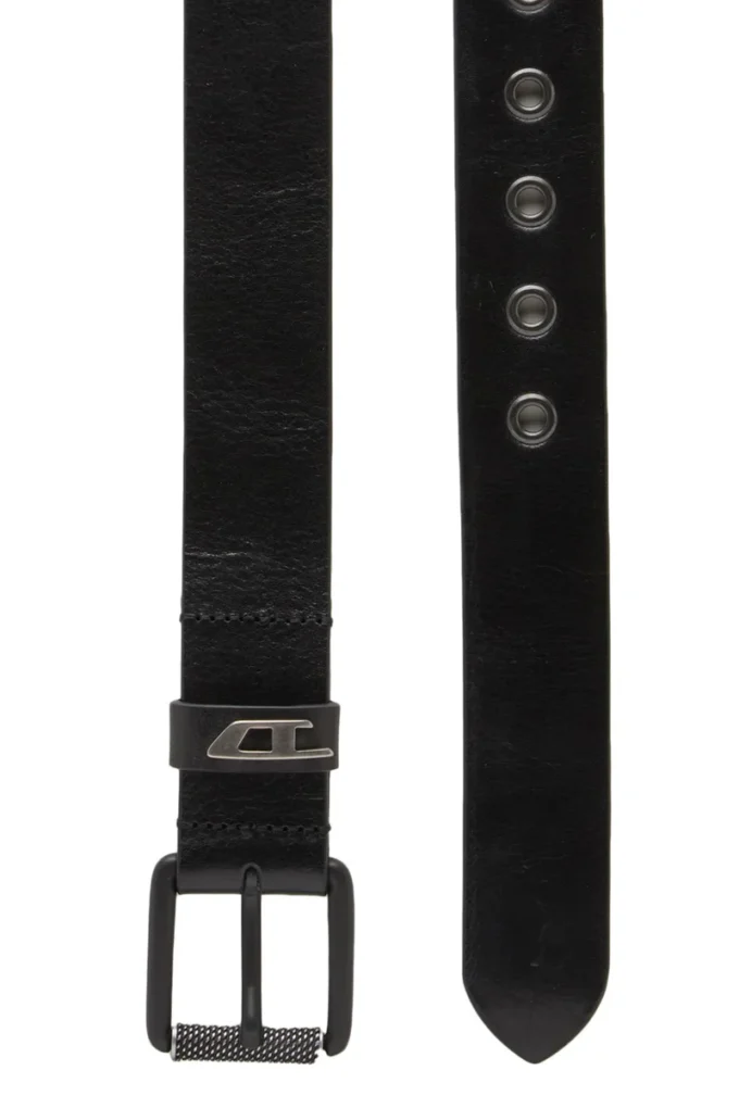 b-dave ii Cintura in pelle lucida da 3,5 cm con passante con logo b-dave ii Cintura in pelle lucida da 3,5 cm con passante con logo