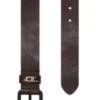 b-dave ii Cintura in pelle lucida da 3,5 cm con passante con logo b-dave ii Cintura in pelle lucida da 3,5 cm con passante con logo