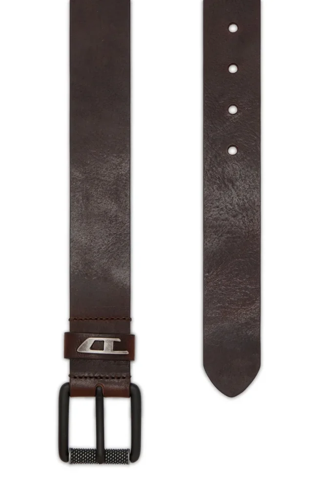 b-dave ii Cintura in pelle lucida da 3,5 cm con passante con logo b-dave ii Cintura in pelle lucida da 3,5 cm con passante con logo