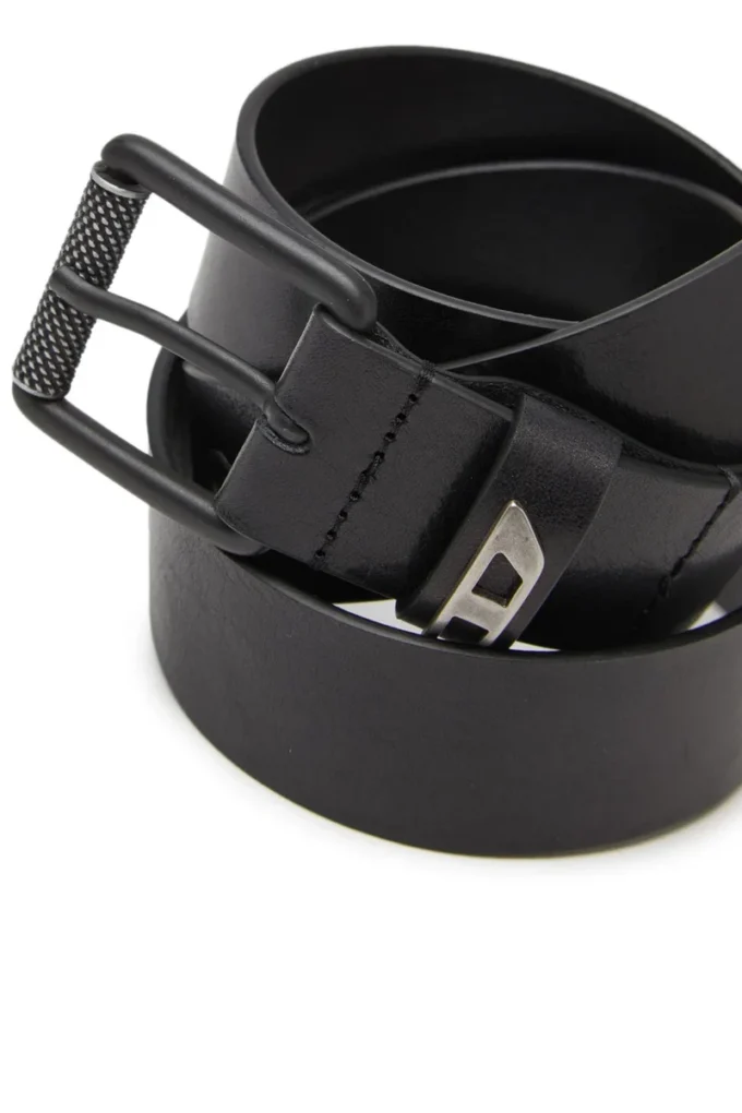 b-dave ii Cintura in pelle lucida da 3,5 cm con passante con logo b-dave ii Cintura in pelle lucida da 3,5 cm con passante con logo