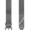 b-flag Cintura in pelle da 4 cm con bandierina con logo sulla quinta tasca b-flag Cintura in pelle da 4 cm con bandierina con logo sulla quinta tasca