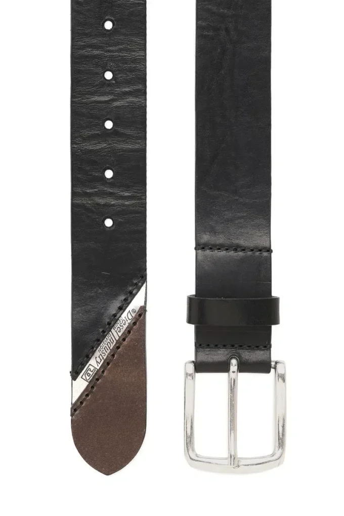 b-line Cintura in pelle trattata con logo Diesel b-line Cintura in pelle trattata con logo Diesel