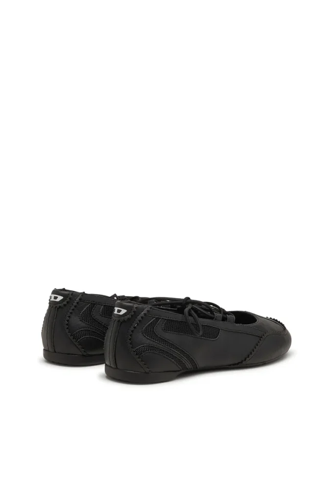 ballerine stringate d-mile Ballerine stringate D-Mile in pelle e mesh ballerine stringate d-mile Ballerine stringate D-Mile in pelle e mesh