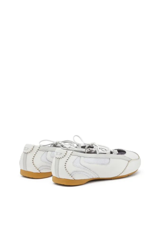 ballerine stringate d-mile Ballerine stringate D-Mile in pelle e mesh ballerine stringate d-mile Ballerine stringate D-Mile in pelle e mesh