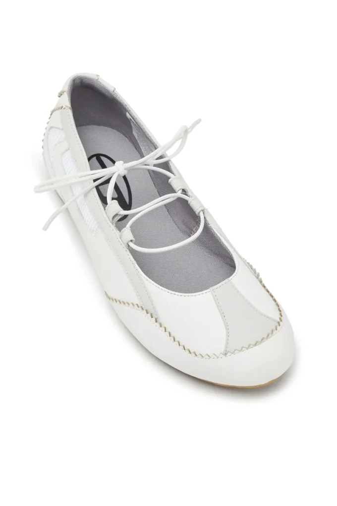 ballerine stringate d-mile Ballerine stringate D-Mile in pelle e mesh ballerine stringate d-mile Ballerine stringate D-Mile in pelle e mesh