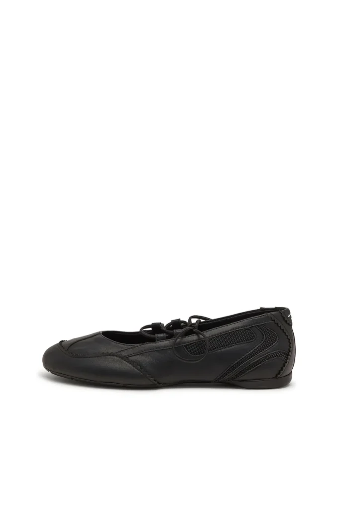 ballerine stringate d-mile Ballerine stringate D-Mile in pelle e mesh ballerine stringate d-mile Ballerine stringate D-Mile in pelle e mesh