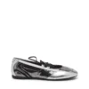 ballerine stringate d-mile con lacci D-Mile-Ballerine stringate metallizzate ballerine stringate d-mile con lacci D-Mile-Ballerine stringate metallizzate