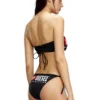 bfb-bryna Top bikini a fascia con maxi logo bfb-bryna Top bikini a fascia con maxi logo